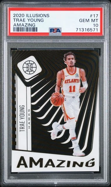 2020-21 Panini Illusions Trae Young Amazing #17 card image