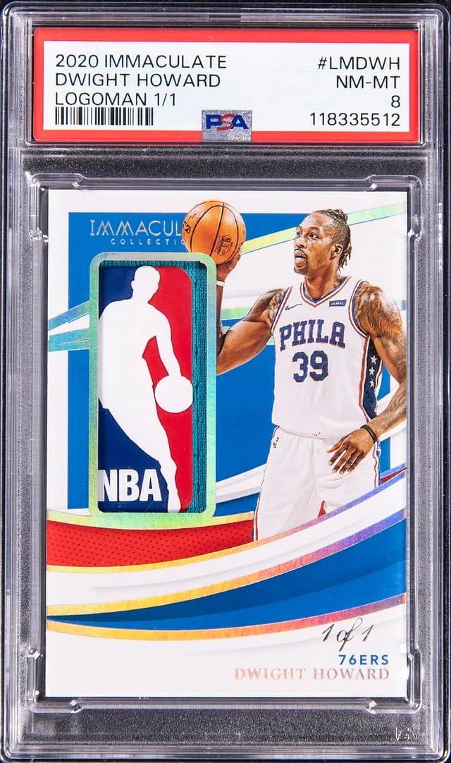 2020-21 Panini Immaculate Collection Dwight Howard Logoman #LM-DWH card image