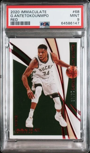 2020-21 Panini Immaculate Collection Giannis Antetokounmpo Red #68 card image