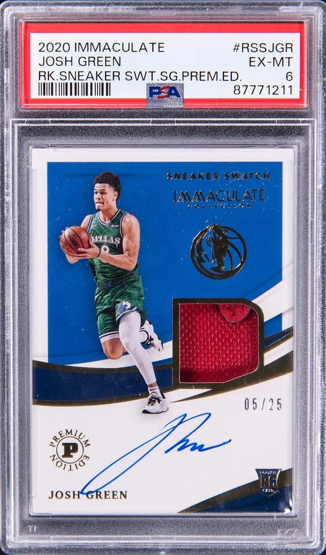 2020-21 Panini Immaculate Collection Josh Sneaker Swatches Signature Premium Edition #RSSJGR card image