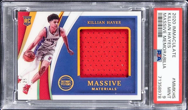 2020-21 Panini Immaculate Collection Killian Hayes Massive Materials #MM-KHS card image