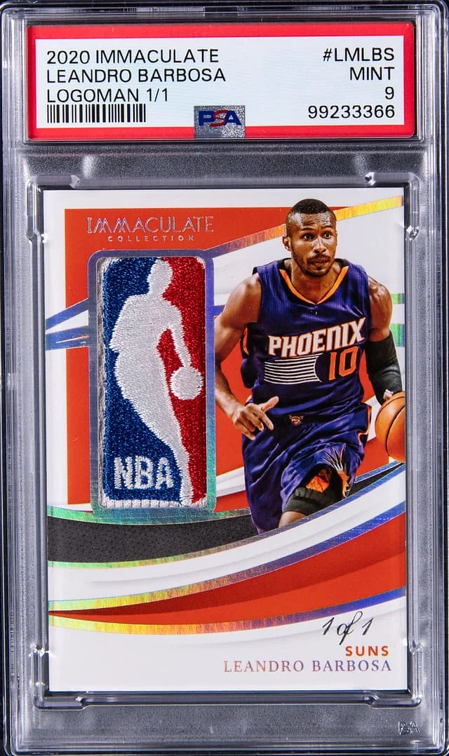 2020-21 Panini Immaculate Collection Leandro Barbosa Logoman #LM-LBS card image