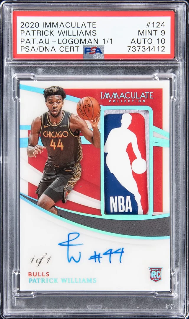 2020-21 Panini Immaculate Collection Patrick Williams Patch Autograph #124 card image