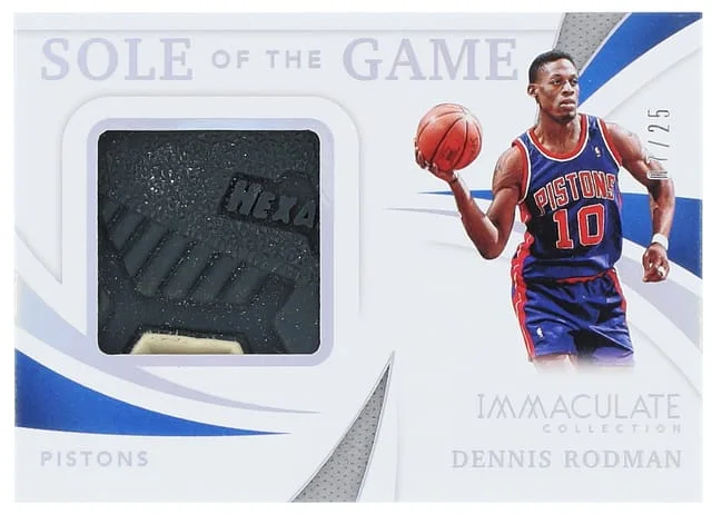 2020-21 Panini Immaculate Dennis Rodman Collection, Sole Of The Game #SG-DRM card image