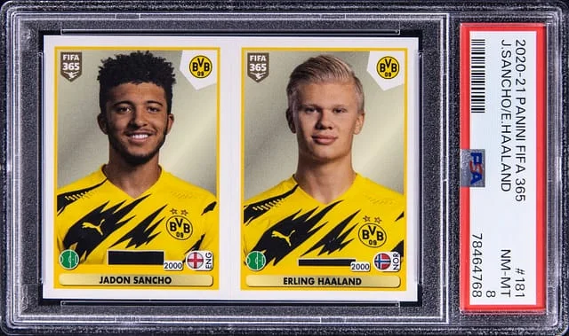 2020-21 Panini Jadon Sancho/Erling Haaland FIFA 365 #181 card image