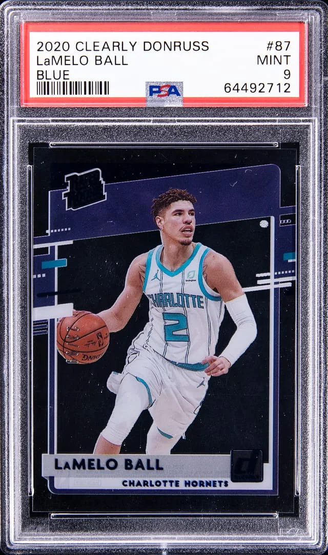 2020-21 Panini LaMelo Ball Clearly Donruss Rated #87 card image