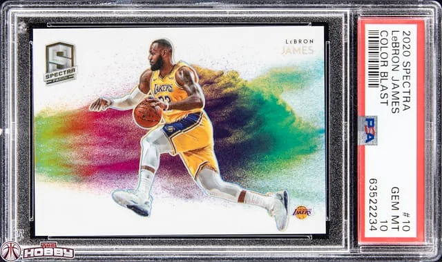 2020-21 Panini LeBron James Color Blast Prizm #10 card image