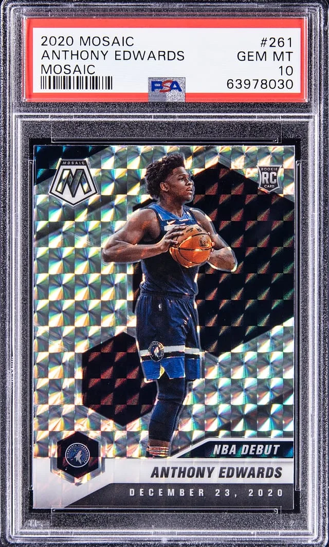 2020-21 Panini Mosaic Anthony Edwards Camo Pink #261 card image