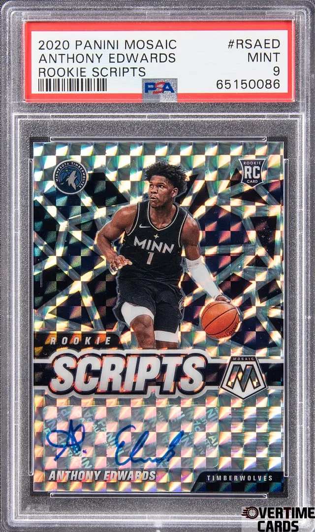 2020-21 Panini Mosaic Anthony Edwards Scripts #RS-AED card image