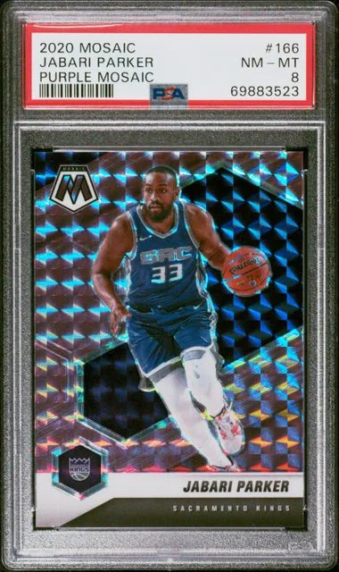 2020-21 Panini Mosaic Jabari Parker Purple Mosaic #166 card image