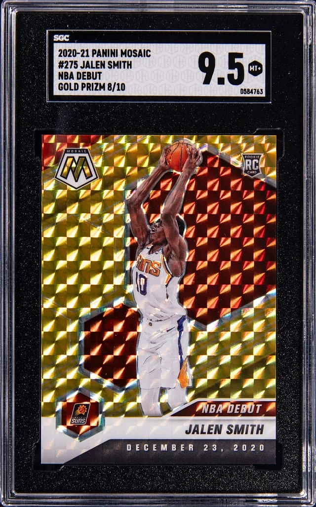 2020-21 Panini Mosaic Jalen Smith NBA Debut Gold Prizm #275 card image
