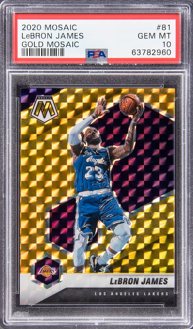 2020-21 Panini Mosaic LeBron James #81 card image