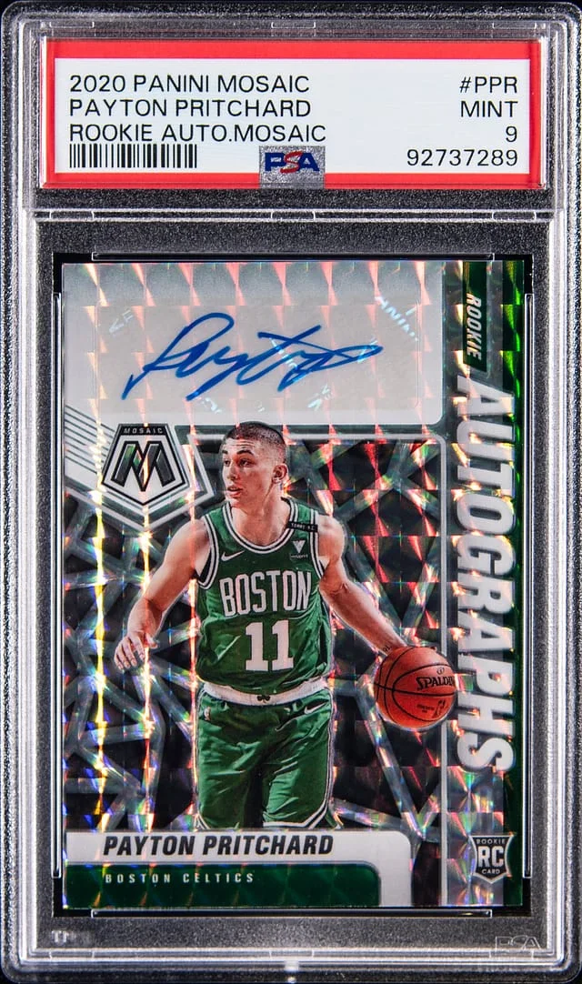 2020-21 Panini Mosaic Payton Pritchard Autograph Mosaic #RA-PPR card image