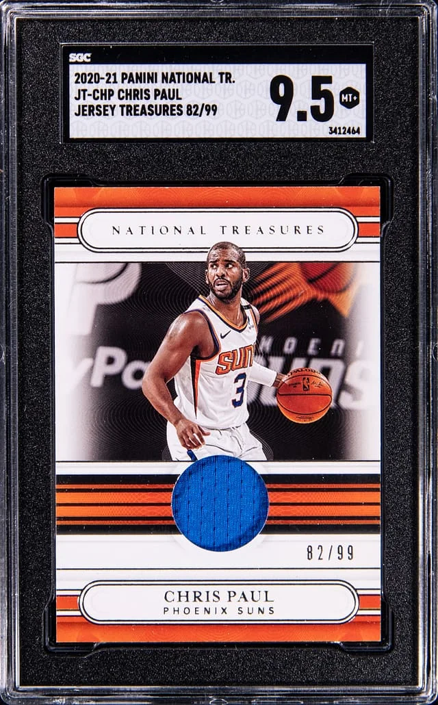 2020-21 Panini National Treasures Chris Paul Jersey Treasures #JT-CHP card image