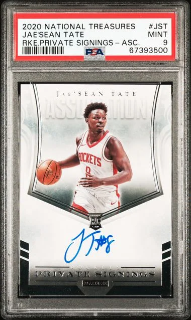 2020-21 Panini National Treasures Jae'Sean Tate Private Signings Association #PSA-JST card image