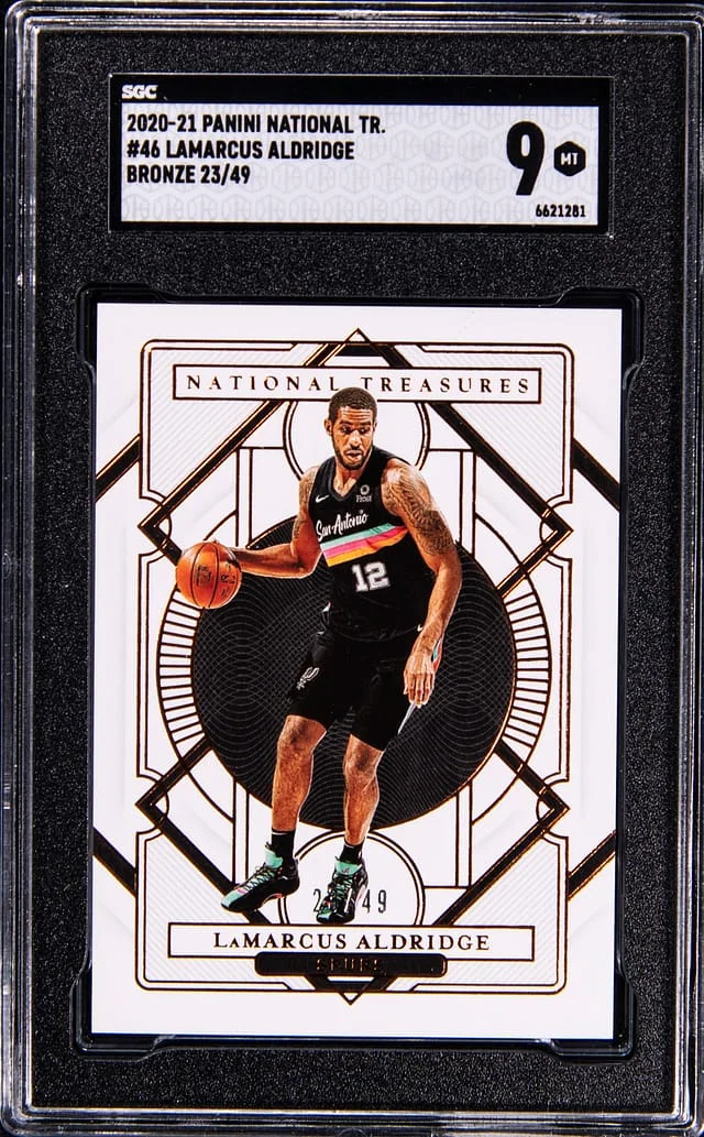 2020-21 Panini National Treasures LaMarcus Aldridge Bronze #46 card image