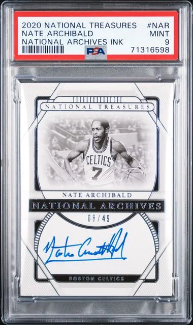2020-21 Panini National Treasures Nate Archibald National Archives Ink #NA-NAR card image