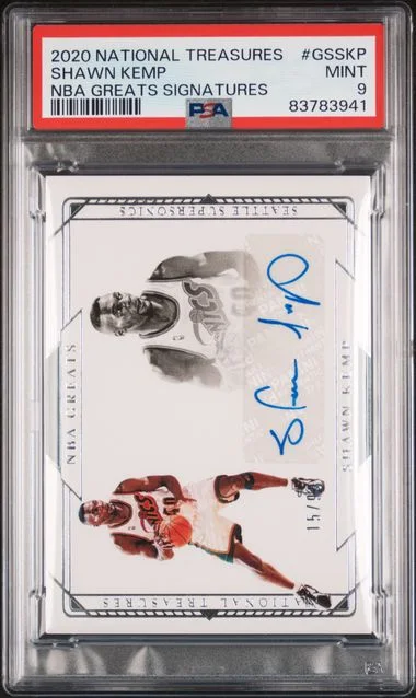 2020-21 Panini National Treasures Shawn Kemp NBA Greats Signatures #GS-SKP card image