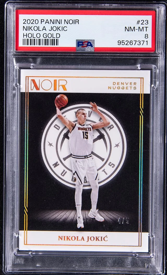 2020-21 Panini Noir Nikola Jokic Holo Gold #23 card image