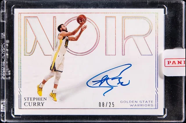 2020-21 Panini Noir Stephen Curry Shadow Signatures #SHA-SCU card image