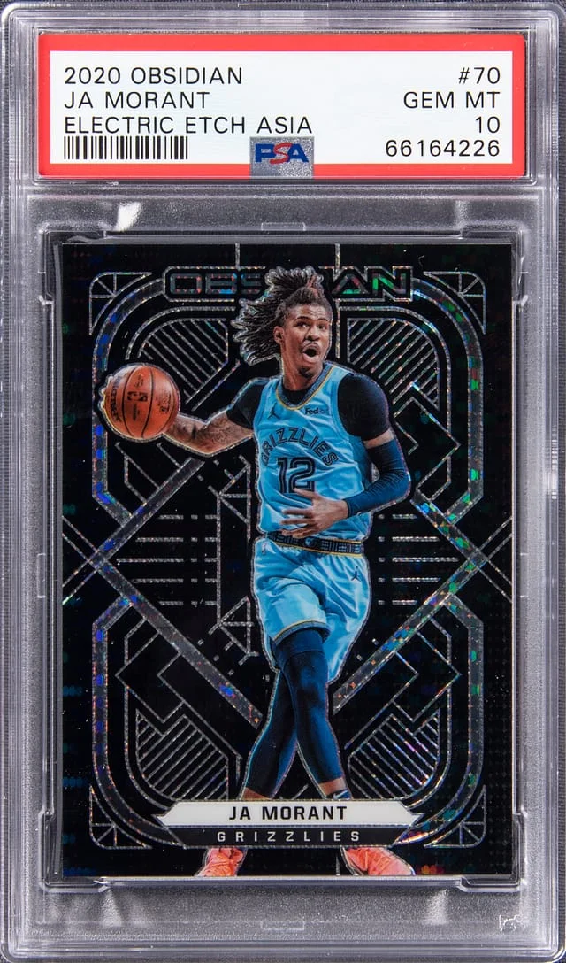 2020-21 Panini Obsidian Ja Morant Electric Etch Asia #70 card image