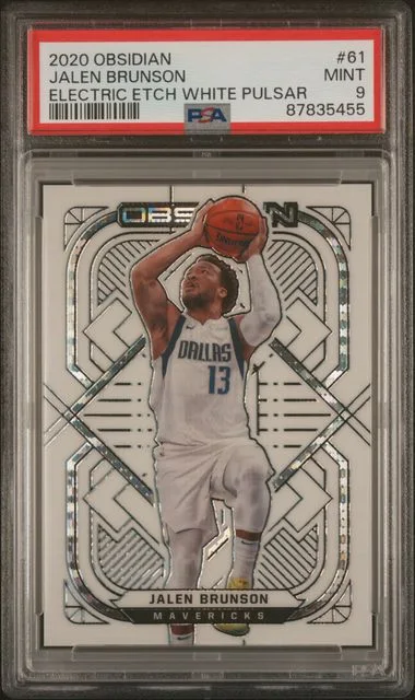 2020-21 Panini Obsidian Jalen Brunson Electric Etch White Pulsar #61 card image