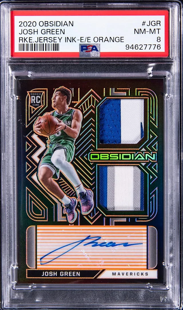 2020-21 Panini Obsidian Josh Jersey Ink Electric Etch Orange #RJI-JGR card image