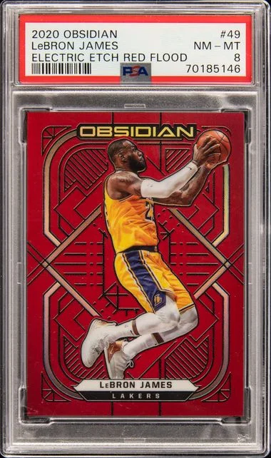 2020-21 Panini Obsidian LeBron James #49 card image
