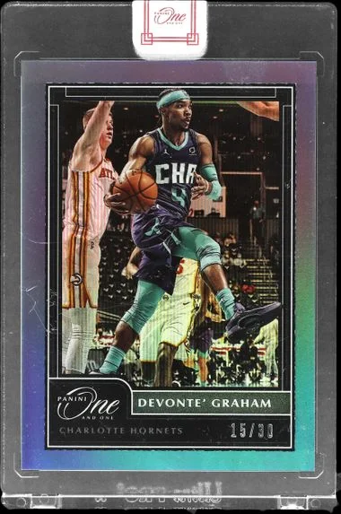 2020-21 Panini One and One Basketball Devonte' Graham - Panini Encased #56 card image