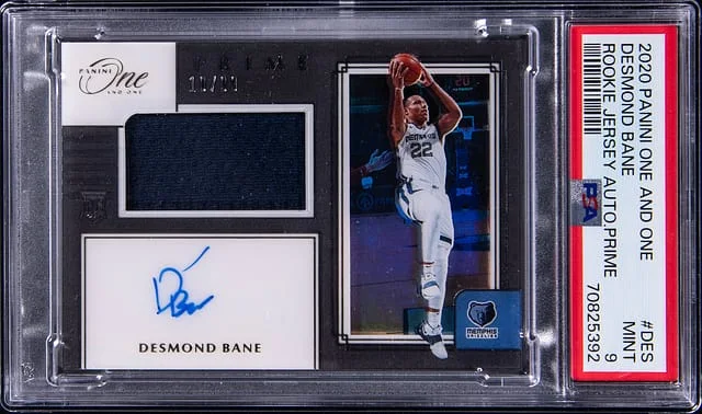 2020-21 Panini One and One Desmond Bane Jersey Autograph Prime #DES card image