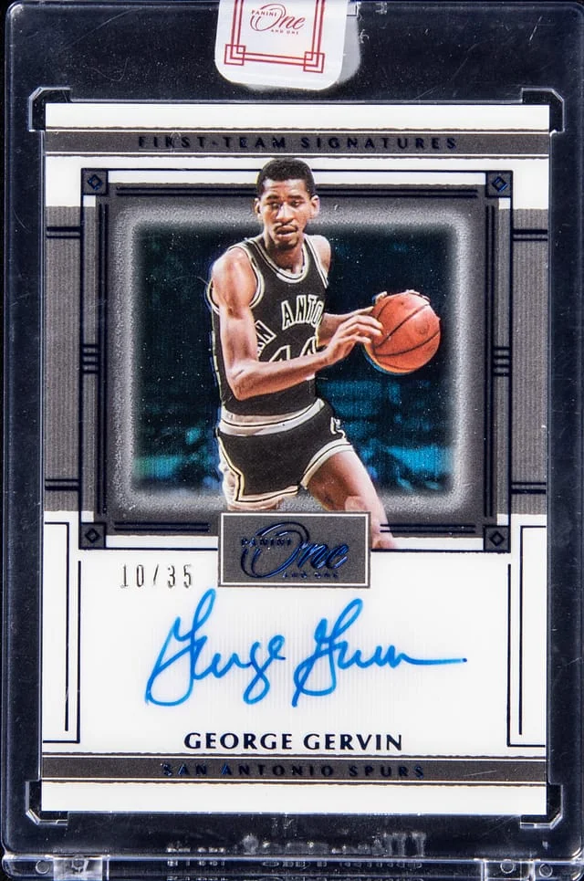 2020-21 Panini One and One George Gervin #FTS-GGV card image