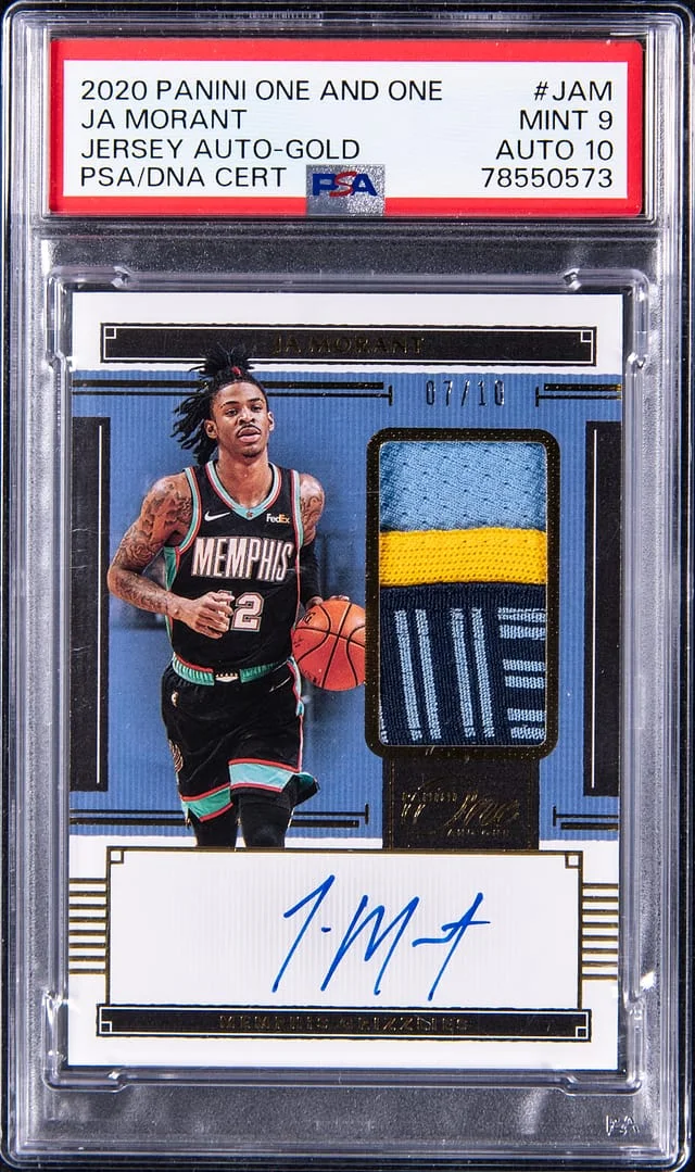 2020-21 Panini One and One Ja Morant #JA-JAM card image