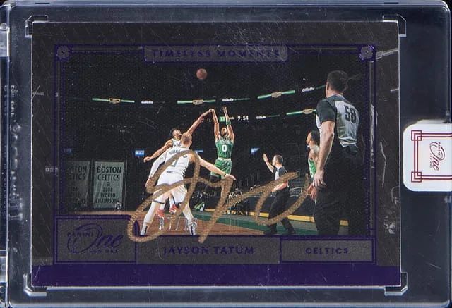 2020-21 Panini One and One Jayson Tatum Timeless Moments #TML-JAY card image