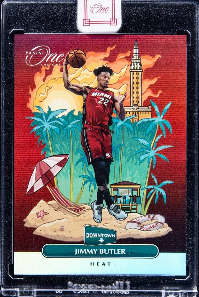 2020-21 Panini One and One Jimmy Butler - Panini Encased Downtown #18 card image