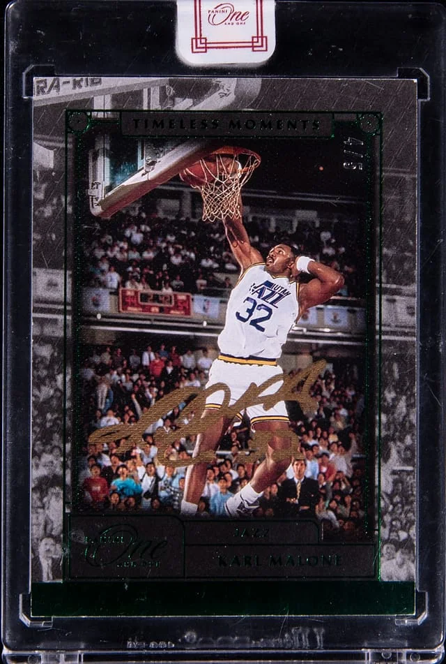 2020-21 Panini One and One Karl Malone Timeless Moments #TML-KML card image