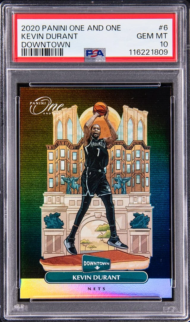 2020-21 Panini One and One Kevin Durant Downtown #6 card image