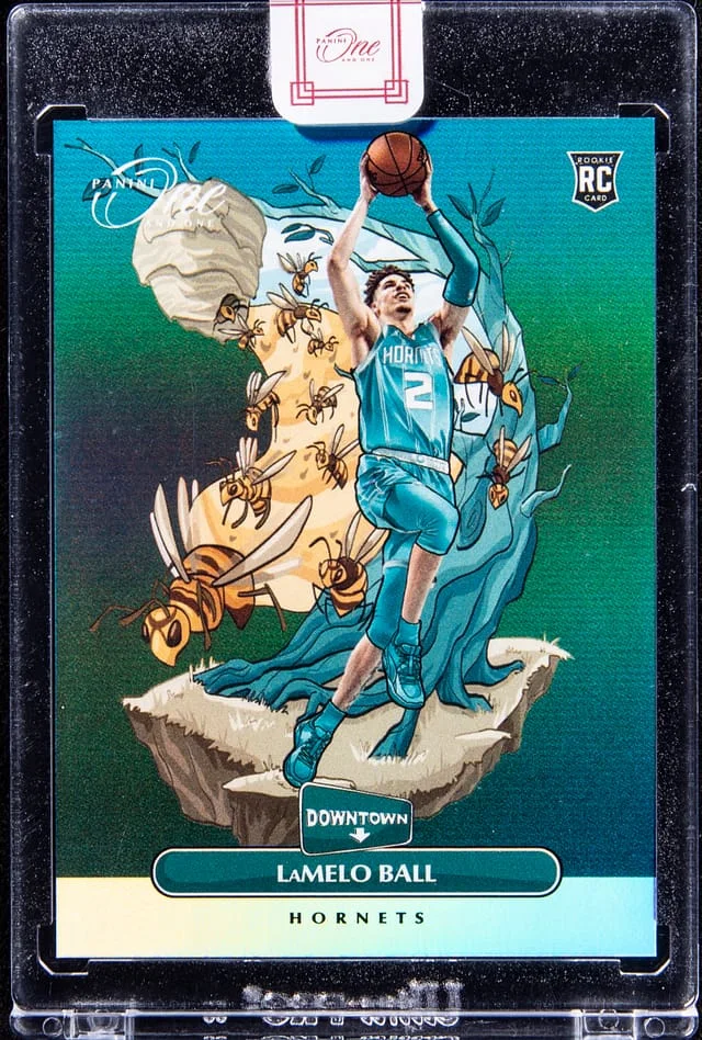 2020-21 Panini One and One LaMelo Ball - Panini Encased Downtown #4 card image