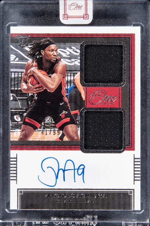2020-21 Panini One and One Precious Achiuwa #RDJ-PAW card image