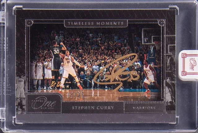 2020-21 Panini One and One Stephen Curry Timeless Moments #SCU card image