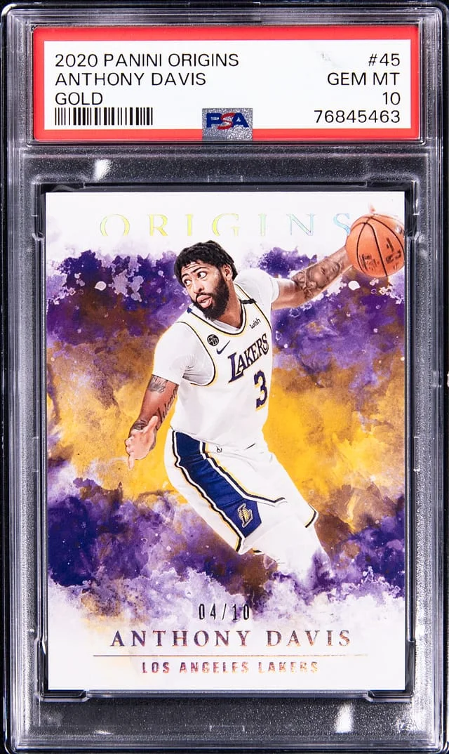 2020-21 Panini Origins Anthony Davis Gold #45 card image