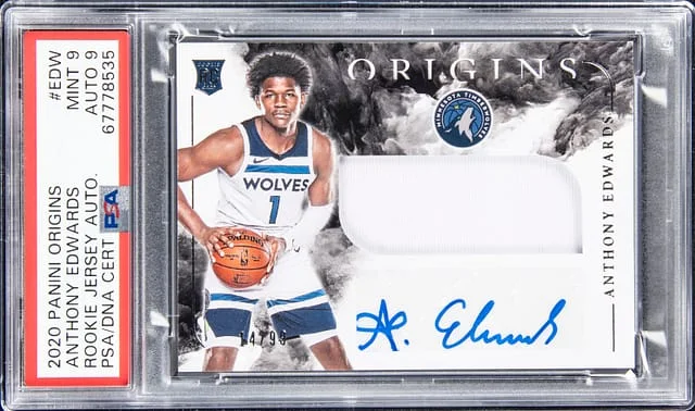 2020-21 Panini Origins Anthony Edwards Jersey Autographs #RJA-EDW card image