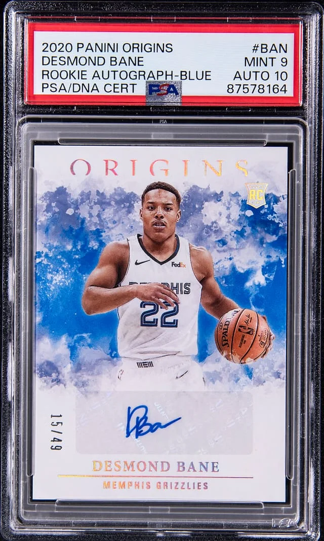 2020-21 Panini Origins Desmond Bane Autograph Blue #BAN card image