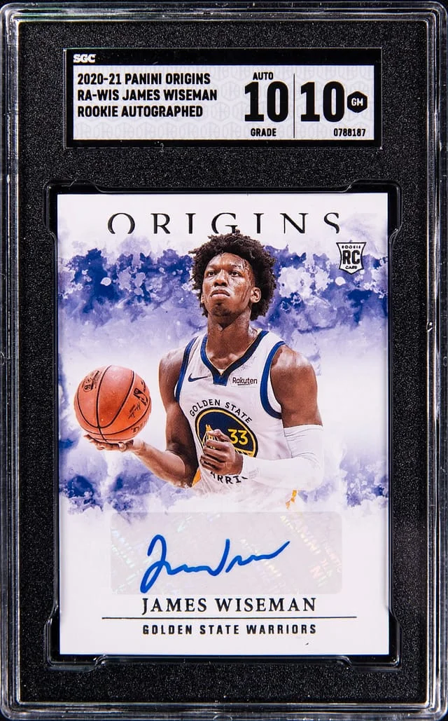 2020-21 Panini Origins James Wiseman Autograph #RA-WIS card image