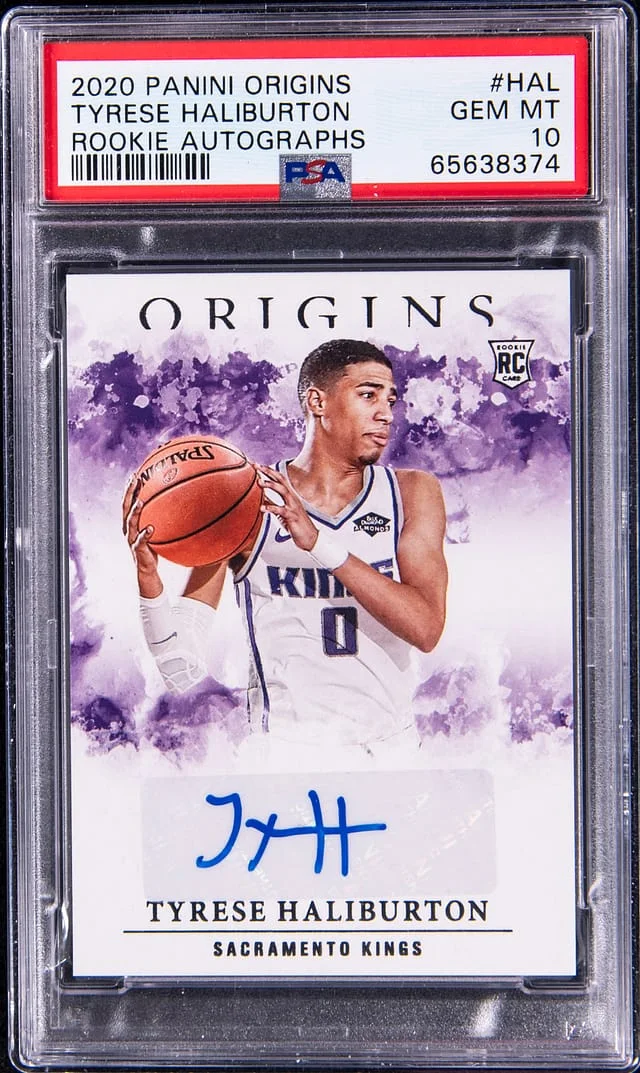 2020-21 Panini Origins Tyrese Haliburton Autograph #HAL card image