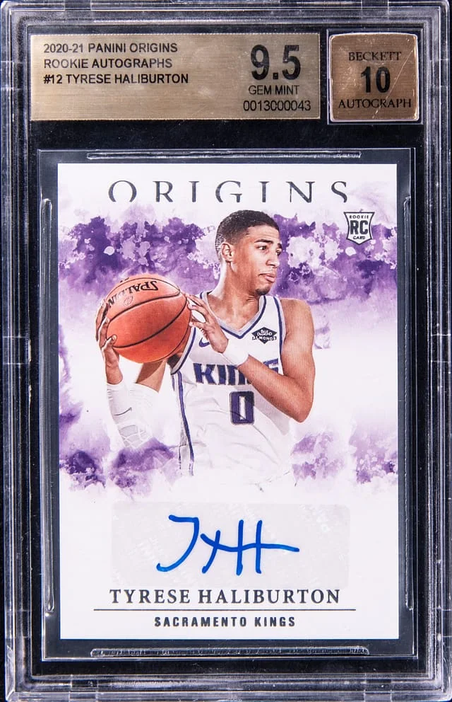 2020-21 Panini Origins Tyrese Haliburton Autograph #RA-HAL card image