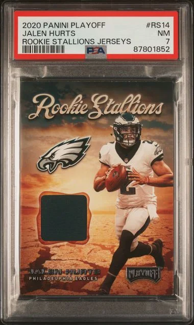2020-21 Panini Playoff Jalen Hurts Stallions Jerseys #RS14 card image