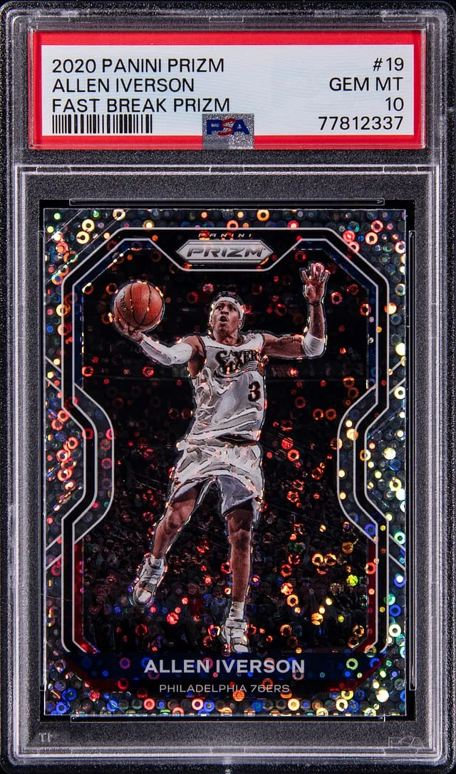 2020-21 Panini Prizm Allen Iverson Fast Break #19 card image