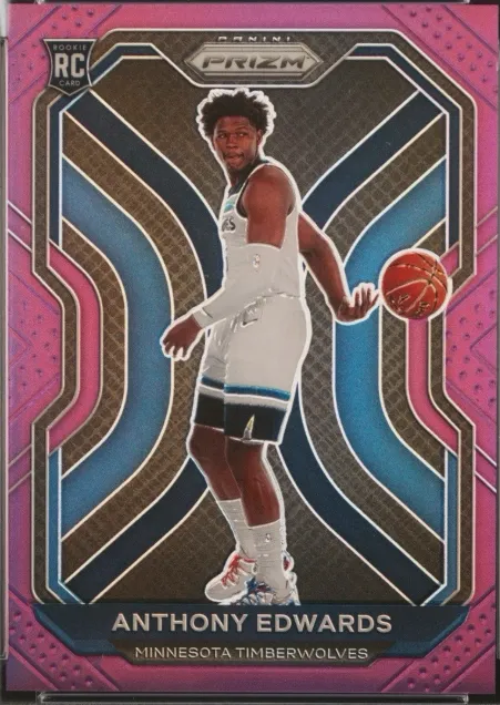 2020-21 Panini Prizm Anthony Edwards Purple #258 card image