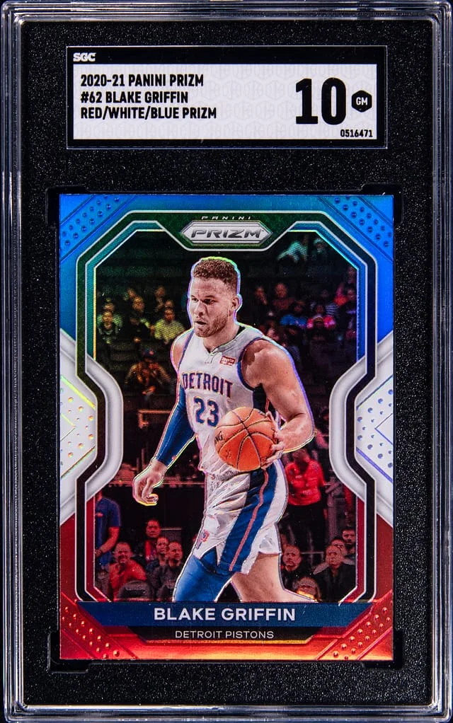 2020-21 Panini Prizm Blake Griffin Red/White/Blue Prizm #62 card image