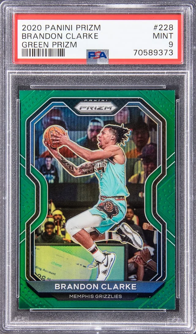 2020-21 Panini Prizm Brandon Clarke Green #228 card image